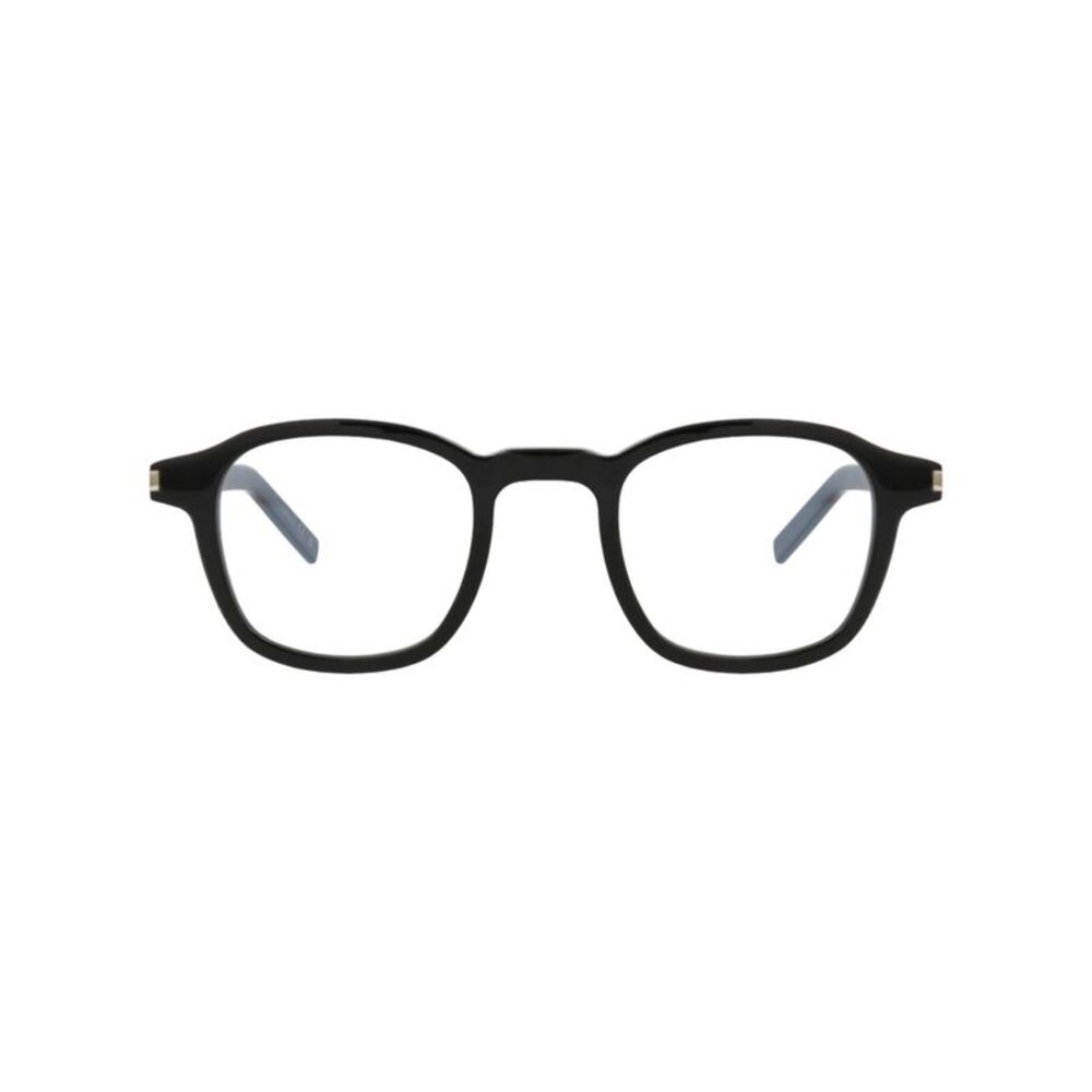 Saint Laurent Round-Frame Acetate Optical Frames Black Mens